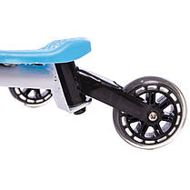 Самокат TRIKKE SPEEDER SP-Sport SP06 інерційний трайк для активного відпочинку. Блакитний, фото 5