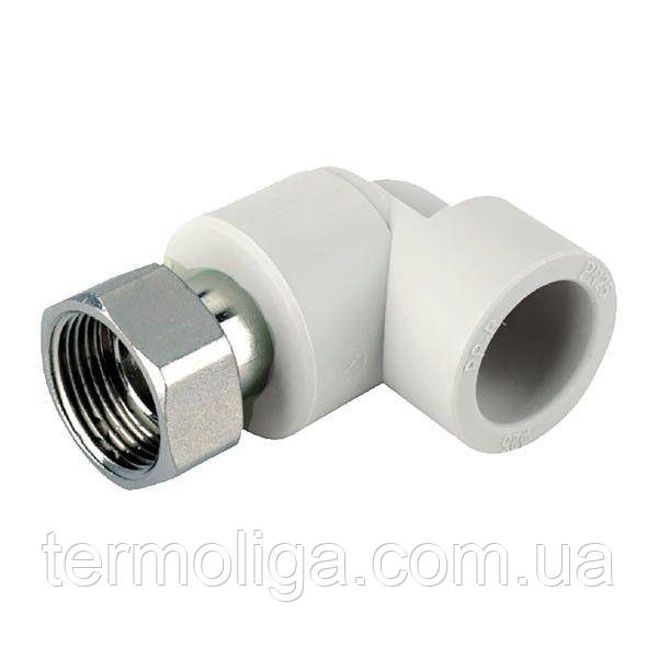 КР Коліно з накидною гайкою КНГ 20x1/2F PPR, фото 1