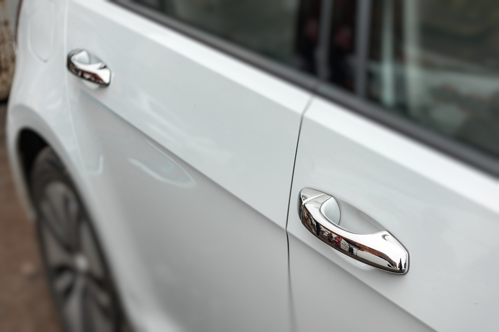 Накладки на ручки (4 шт, нерж) OmsaLine - Італійська нержавійка для Volkswagen Golf 7/E-Golf