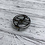 Пряжка на ремінь шириною 35 мм Темний Нікель, фото 2