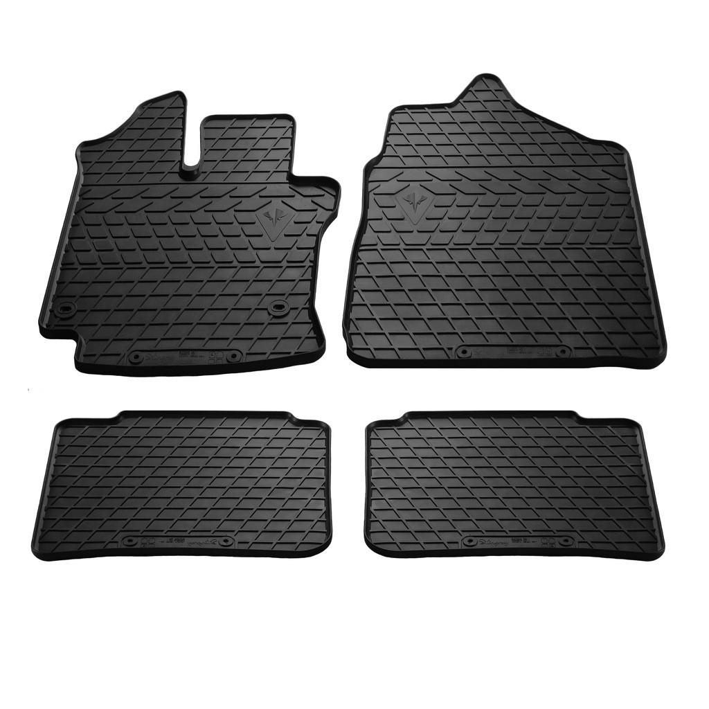 Гумові килимки (4 шт, Stingray Premium) для Toyota Yaris Verso 2000-2004 рр, фото 1