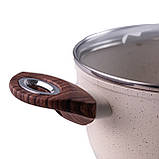 Набір каструль із гранітним антипригарним покриттям - 2.5 л, 3.5 л, 4.5 літри, фото 2