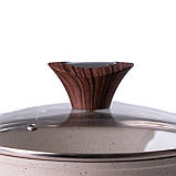 Набір каструль із гранітним антипригарним покриттям - 2.5 л, 3.5 л, 4.5 літри, фото 3