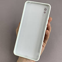 Чохол для Xiaomi Redmi 9A скляний чохол із захистом для камери на телефон сяомі редмі 9а білий k9e, фото 3