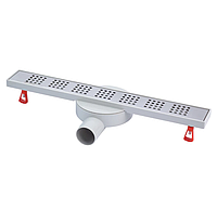 Трап каналізаційний, Трап лінійний для душу з сухим затвором 500 мм сатиновий Geberr GB1-138-50