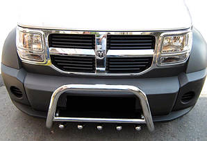Передня дуга QT006 (нерж.) для Dodge Nitro 2007-2024 рр