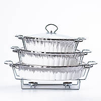 Марміт • набір 3 шт з кришкою • марміт керамічний для других страв