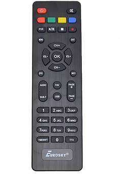 Оригінальний пульт ДК до T2 тюнерів Eurosky ES-16, ES-17, ES-18, ES-15, ES-11