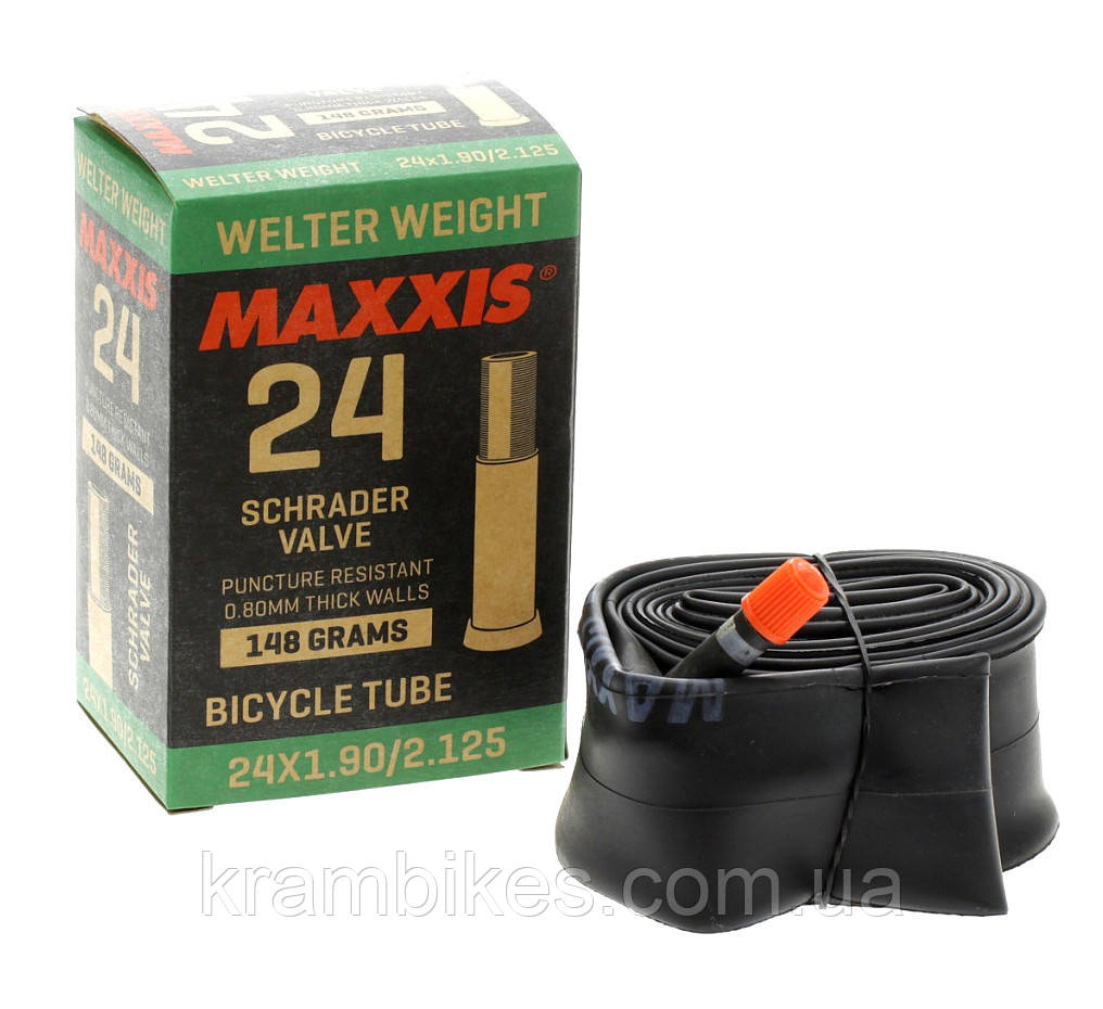 Камера велосипедна Maxxis Welter Weight 24x1.90/2.125 AV 148 grams