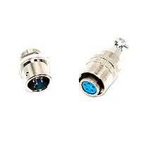 Роз'єм XS9 швидкознімний 5pin (штекер кабельний+ гніздо монтажне)