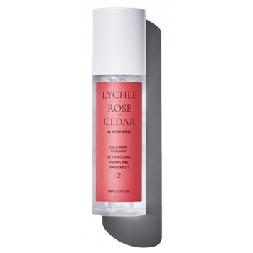 Парфумований міст для волосся лічі-троянда-кедр Rated Green Detangling Perfume Hair Mist Lychee-Rose-Cedar 80 мл