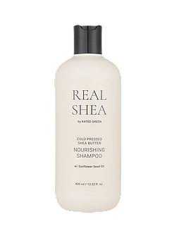 Живильний шампунь з маслом ши RATED GREEN REAL SHEA COLD PRESSED SHEA BUTTER NOURISHING SHAMPOO 400 мл