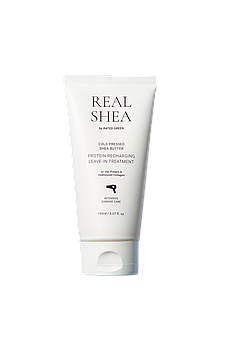 Термозахисний відновлюючий крем для волосся з маслом ши REAL SHEA COLD PRESSED SHEA BUTTER LEAVE-IN TREATMENT 150мл