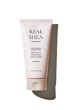 Зволожуючий лосьйон для волосся з маслом ши  Rated Green REAL SHEA COLD PRESSED SHEA BUTTER ANTI-FRIZZ HYDRATING HAIR LOTION 150мл