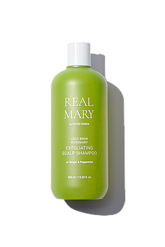 Глубокоочищающий шампунь для волосся з соком розмарину Rated Green REAL MARY COLD BREWED ROSEMARY EXFOLIATING SCALP SHAMPOO 400мл
