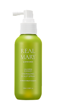 Енергетичний спрей для шкіри голови з розмарином Rated Green REAL MARY COLD BREWED ROSEMARY ENERGIZING SCALP SPRAY 120мл
