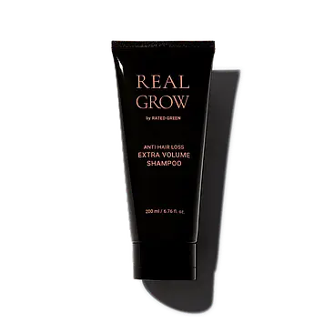 Шампунь для об'єму волосся та профілактики випадіння Rated Green REAL GROW ANTI HAIR LOSS EXTRA VOLUME SHAMPOO 200мл
