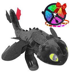 Іграшка на машину дракон + Подарунок LED стрічка 5м RGB 3528 / Іграшка в машину беззубик / Іграшка дракон