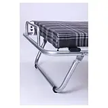 Розкладачка з матрацом 190х80 на ламелях AMF Класик Кілт-4. Євро розкладачки для сну. Розкладне ліжко, фото 7