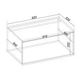 Тумба маленька Н-8 Х'юго/Hugo (Кантинт) 820х520х420мм, фото 4