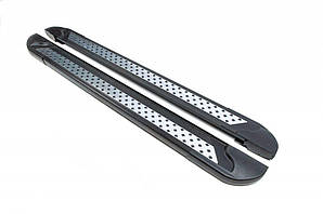 Бокові пороги New Vision Black (2 шт., алюміній) для Range Rover II P38A 1997-2002 рр