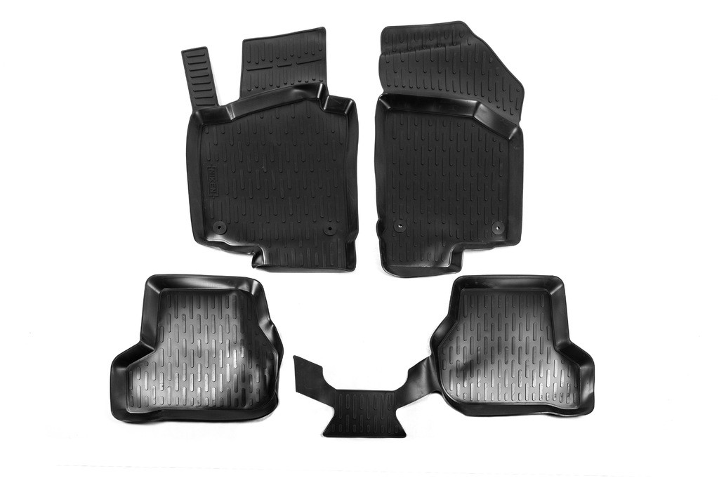 Гумові килимки (4 шт, Niken 3D) для Volkswagen Golf 5