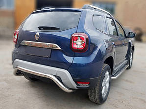 Задній захист AK007 (нерж.) для Dacia Duster 2018-2024 рр