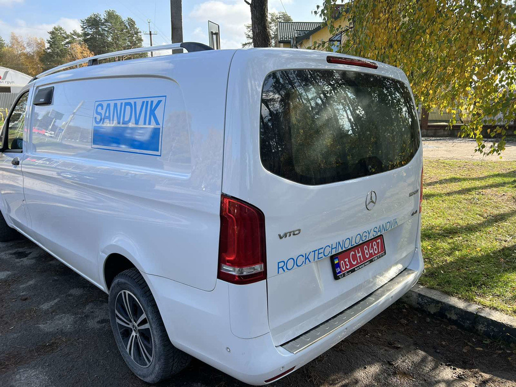 Рейлінги Хром DDU (пласт. ніжки) Довга база (EXTRALONG) для Mercedes Vito / V-class W447 2014-2024 рр