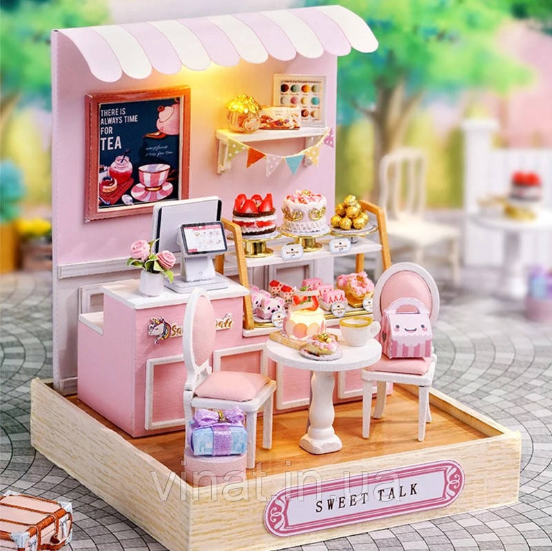 Румбокс Конструктор 3D Мила бесіда DIY Sweet Talk без оригінальної коробки QT-032
