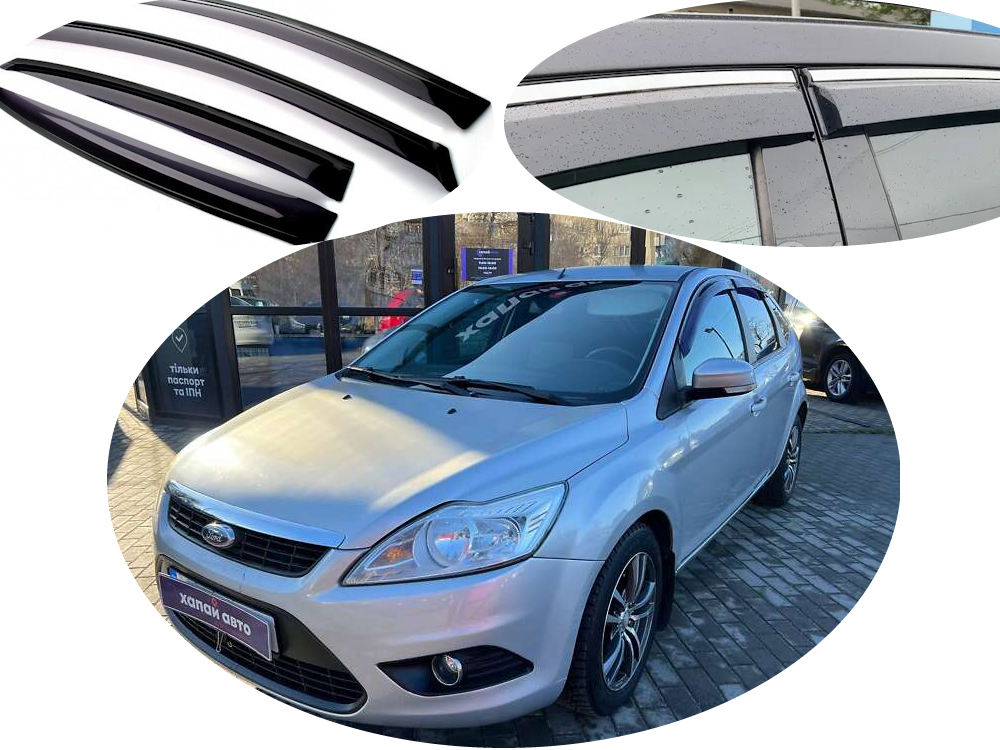 Вітровик Ford Focus II сед/хетч 2004-2011 (скотч) VIP Китай, фото 1