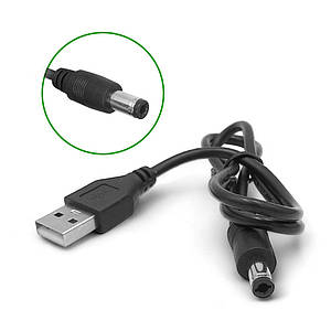 Кабель USB to DC5.5x2.5mm (0.5м)