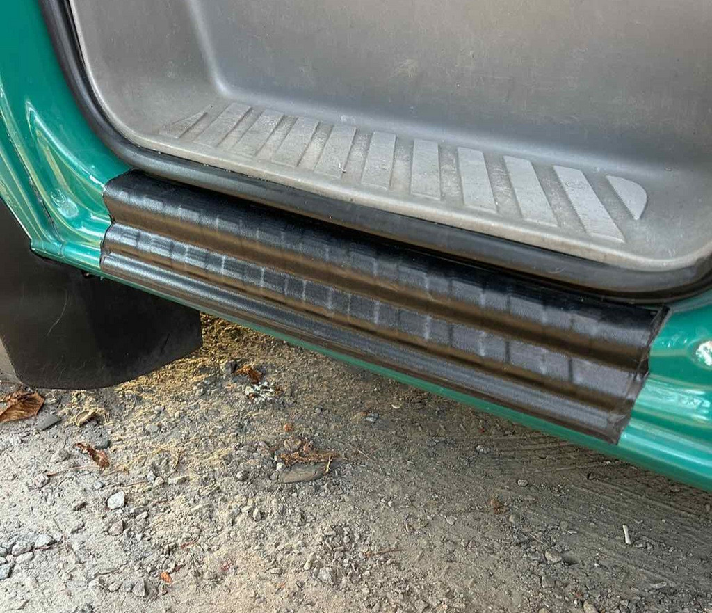 Накладки на пороги EuroCap (2 шт, ABS) для Volkswagen Crafter 2006-2017рр