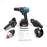 Акумуляторний багатофункціональний інструмент Makita DF482DWE 5в1, фото 6