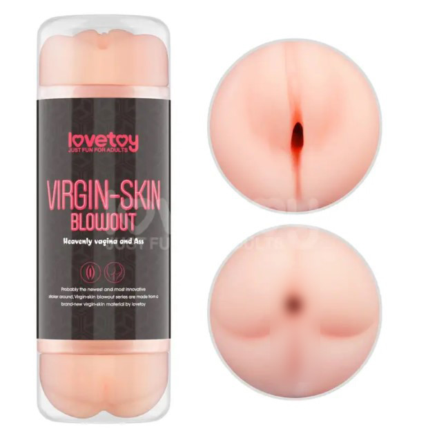 Мастурбатор для чоловіків Virgin-skin Blowout Double Side Stroker Vagina and Ass, фото 1
