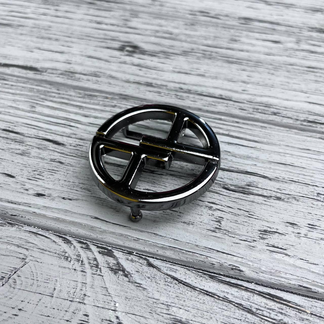 Пряжка на ремінь шириною 35 мм Темний Нікель