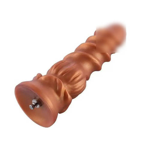 Силіконовий дилдо Hismith Spiral Grain Silicone Dildo Monster Series, фото 1