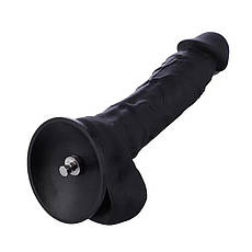 Силіконовий дилдо Hismith 8.3" Silicone Dildo Black, фото 2