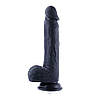 Силіконовий дилдо Hismith 8.3" Silicone Dildo Black, фото 6
