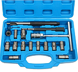 Комплект фрез для чищення сідел форсунок 17 шт Rewolt Набір для чищення гнізд сопел форсунки, фото 5