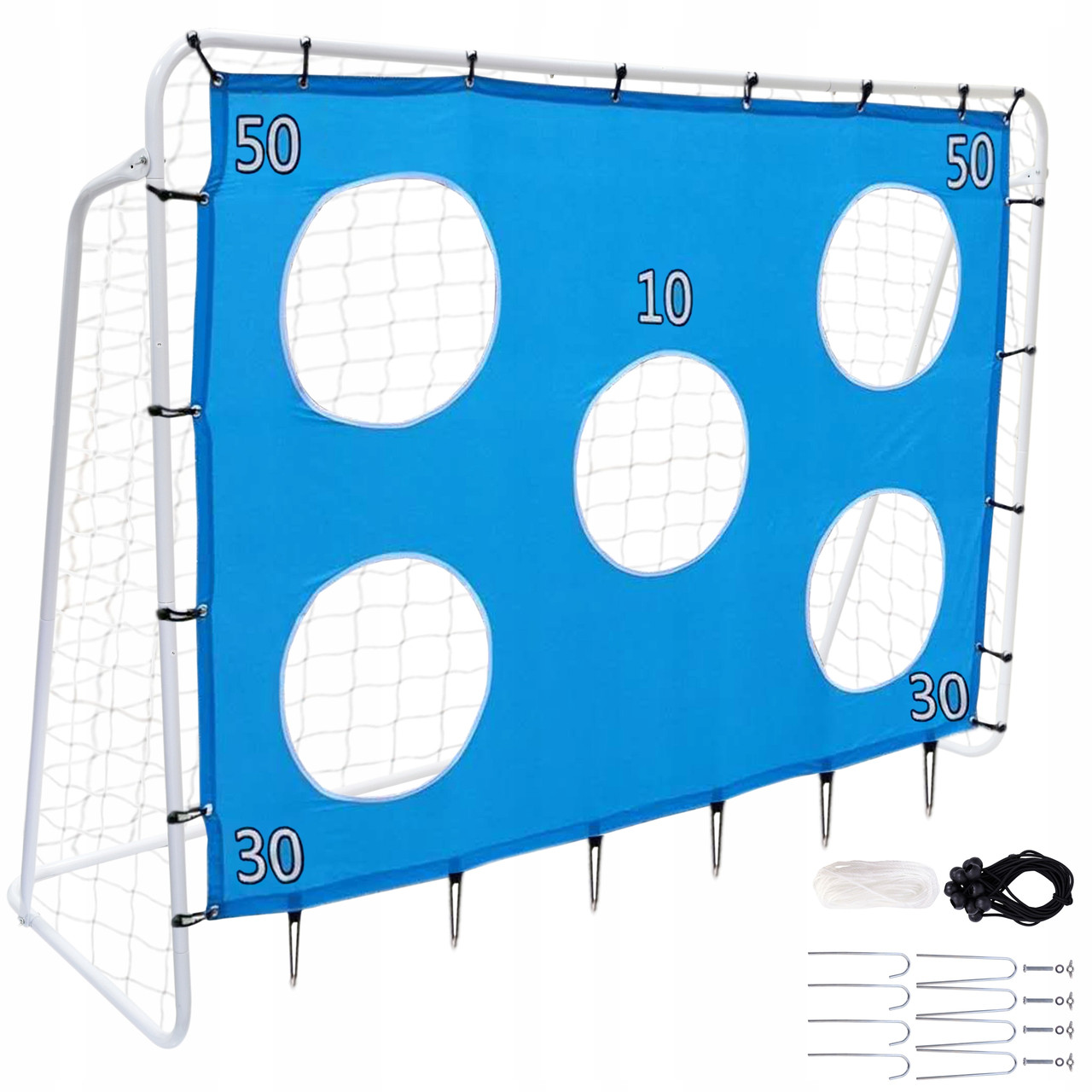Переносні великі футбольні ворота Roberto 213 x 152 x 75 см + килимок точності GMM