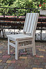 Садове крісло Komfu wood 2, Гірчично-білий