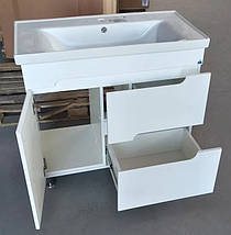 Тумба підлогова Сіметрі 80 см з умивальником Sava, фото 4