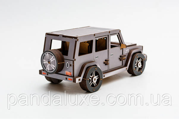 Дерев'яний 3D конструктор авто Gelandewagen Гелендваген, модель 109 деталей, фото 5