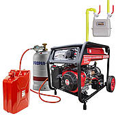 Газо-бензиновий генератор Felisatti ГБГ-6500ЕК F96502/230В 5-5.5кВт (Електростартер)