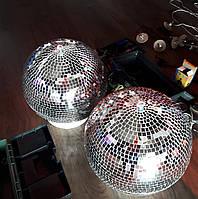 Диско куля дзеркальна 13 см з мотором ST-214-1