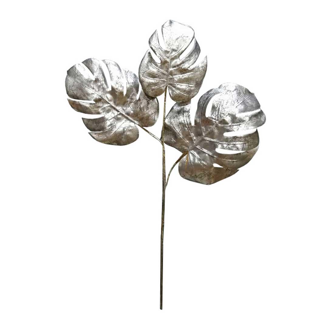 Гілка штучна Engard Monstera, платина, 65 см (TW-21)