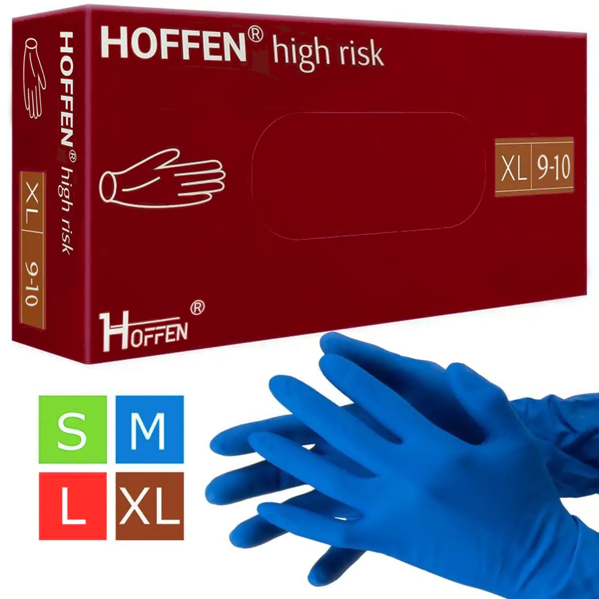 Рукавички Hoffen High Risk латексні підвищеної міцності (25 пар уп)