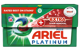 Ariel Platinum PODS + Extra Stain Removal - Капсули для прання 34 шт.