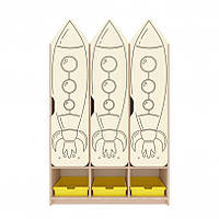 Шафа дитяча 3-місна з фотодруком "Таємничий всесвіт"