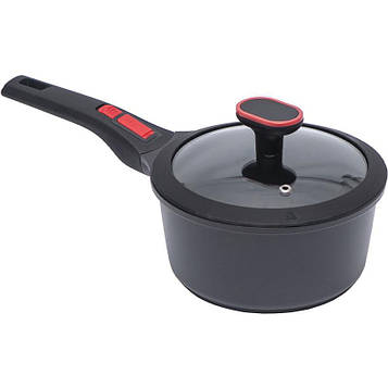 Сотейник 18х8,5см 2л з кришкою зі знімною ручкою, антипригарне покриття, індукція